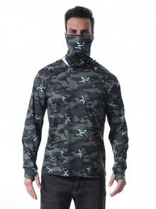 Lightweight Ice Silk Breathable Sun Protection Outdoor Fishing Clothing, Summer - Army Green - View 5