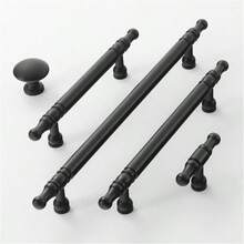 1 pezzo Maniglia in lega di alluminio stile europeo per anta di armadio, colore nero, oro, nichel, per maniglie e pomelli di mobili da cucina, cassetti, ante di mobili - Multicolore - Visualizzare 4