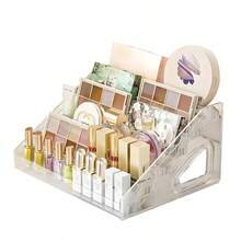 1Piece Home Lipstick And Cosmetics Storage Rack, Multi-Layer Transparent Nail Polish Display Rack, Nail Art Storage Box, Storage Rack - Multicolor - View 17