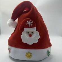 圣诞帽，成人款圣诞老人帽，经典红色圣诞老人帽，适合圣诞节和新年节日派对（配件随机搭配，不影响使用）最佳礼物 生日 家居装饰 圣诞装饰 房间装饰 冬季圣诞装饰 家居圣诞礼物 圣诞装饰 - 彩色 - 查看 4