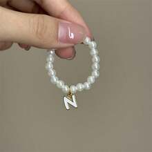 【仅项链】创意新款10厘米娃娃第四代迷你Labobo陶瓷娃娃吊坠，可爱珍珠字母项链，适用于Labobo娃娃 - 彩色 - 查看 11