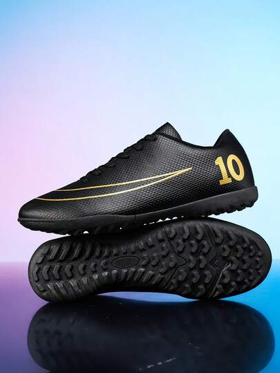 Zapatos de fútbol para jóvenes, zapatos de entrenamiento de fútbol para estudiantes de campus, niños y niñas, zapatos especializados para partidos de fútbol, con clavos antideslizantes, buen tacto en el pie, ligeros y cómodos