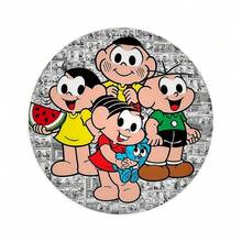 Kit Capa Painel de Festa Redondo e Trio Capas de Cilindros Tema Gibi Quadrinhos Turma - APENAS Painel Redondo 083 - Visão 4