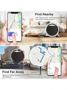 1pc GPS Smart Anti-Loss Tracker - MFi Certified, Real-Time Tracking, No Installation Required, Suitable For Pets, Bags, Luggage, Bicycles, Cars, Compatible With GPS System Find My App, Anti-Loss Worry-Free (Suitable For Closed Ecosystem Phones With Native Find Tool) - Multicolor - View 4