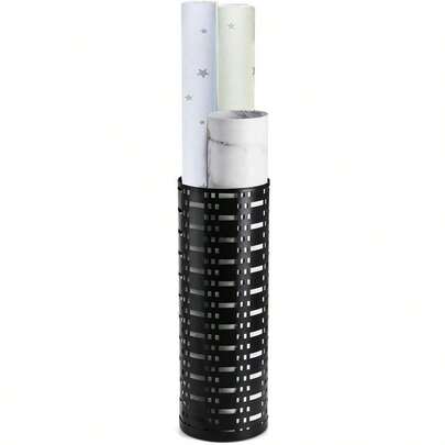 Umbrella Stand Rack - Free Standing Round Metal Holder For Walking Sticks And Umbrellas - Waterproof Storage Buck...