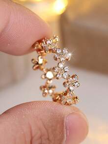 Vanel 时尚优雅花卉设计复古波西米亚风戒指，适合日常佩戴和派对场合，女士奢华珠宝，日常饰品 | 复古波西米亚风戒指 | 精湛工艺 - 戒指 - 查看 2