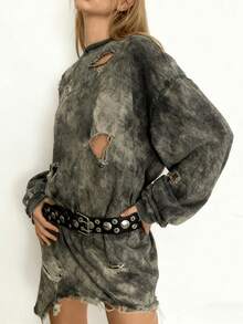 Handmade Y2K Silver Rivet Metal Belt, Punk Style Jeans Belt With Rivet Decoration, Niche Original Design - Multicolor - View 6