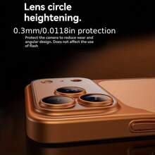 Luxury Matte Transparent Electroplated Edge Phone Case Suitable For IPhone 17, 16, 15, 14, 13 Pro Max Plus 17Air With Shock-Absorbing Lens Film And Transparent Back Cover, Anti Drop Protective Case, Minimalist Style, Streamlined Design, High-Quality Protective Case - 藍色 - 查看 3