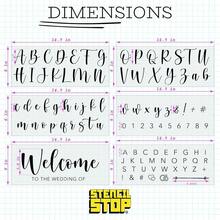 Stencil Stop Wedding Stencils Set Of 6 - Reusable Stencils For Painting On Wood, Walls, Fabric & Rocks - Durable 14 Mil Mylar Plastic For DIY Crafts & Wedding Decor Projects,WeddingDecorations[Setof6Stencils] - 婚禮裝飾[6個模板組] - 查看 3