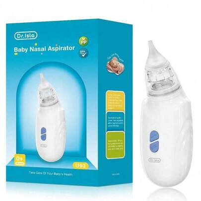 MAMIJOY elektrische baby-aspirator met sterke zuigkracht, geschikt voor pasgeborenen en baby's, draagbare baby-aspirator (Type-C oplaadpoort)