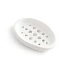 1pc Silicone Soap Dish - Stylish Oval Self-Draining Soap Holder With Multifunctional Storage Rack - Perfect For Bathroom Countertops, Sinks, And Countertops, Ideal For Keeping Soap Bars Within Reach, Space-Saving Bathroom Accessories