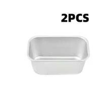 1/2/4pcs Aluminum Cake Baking Mold, Mini Bread Baking Mold, Small Cheesecake Box, Baking Tools, Rectangular Toast Box, High Temperature Resistant And Easy To Clean, Suitable For Making Cheesecake, Brownie And Bread, Perfect For Cheesecake, Brownie, Family Meal And Holiday Baking Tools, Family Dinner And Holiday Baking, Snack Baking Tools - Multicolor - View 24