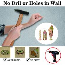 50颗石膏板膨胀螺丝，方便连接石膏板、纤维水泥板、石膏板、灰泥板，镀锌膨胀螺丝，紧固件