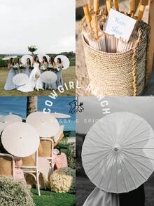 Wedding White Paper Parasol Umbrellas (1-Pack): Paper/Bamboo Umbrellas With Elegant Handle. Bridal Shower Supplies, Party Favors, Table Decorations Best Gifts, Wedding Decor, Home Decor, Room Decor Bride Birthday Graduation Birthday Decorations Party Decorations Bachelorette - White - View 10