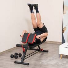 HOMCOM Multi-Weight Bench, Adjustable Fitness Bench, Incline Bench, Abdominal Trainer, Black, 64 X 146 X 73.5-85 For Effective On-Site Training - 1 - View 6