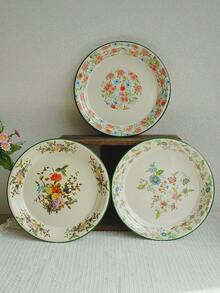 1个圆形烤盘，耐高温，适用于意面、沙拉、甜点和寿司/多功能厨房用具，适合圣诞节烘焙、家庭聚会、烧烤、烘焙面包 - 经久耐用的四季烘焙餐具配件，适合作为圣诞礼物送给亲朋好友 - 彩色 - 查看 2