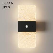 现代水晶感应壁灯，LED智能感应亚克力壁灯，室内感应壁灯，无线LED壁灯，电池供电夜灯，粘胶设计，可旋转，便携式 - 彩色 - 查看 30