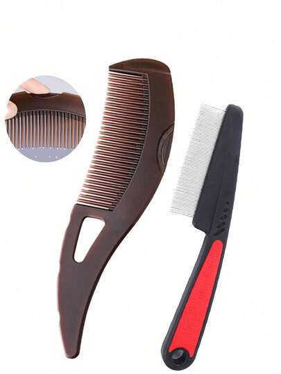 去屑梳，不锈钢细齿梳，头皮银屑病梳，去屑梳，头皮排毒梳，虱子梳，多功能头皮按摩梳，男女儿童适用