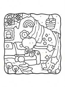 1本《啦啦队朋友：可可》涂色书，适合成人和儿童，图案大胆而简洁优雅，是放松身心的理想之选。可用作圣诞节、万圣节、生日、儿童节礼物，学生用品，返校用品，学校用品。[手绘必备] 无需描摹的涂色书 - 彩色 - 查看 6