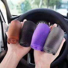 Silicone Steering Wheel Cover, Unisex, Fashionable, Sweat-Absorbent, Anti-Slip, Universal Fit, Thin & Soft, Suitable For All Seasons