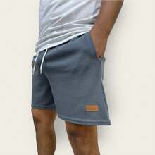 Kit 3 Bermuda Men's Mauricinho Textured Fabric Premium Shorts Casual Basic Gym Training - Grey - View 2