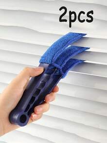 Reusable Window Blind Cleaner With Handled Removable Washable Dust Brush Scratch-Free Windshield Cleaner Tool Household Crevice Wizard Air Conditioner Vent Cleaning Brush For Blinds Blinds Curtains Glass Cleaning Office Back-To-School Home Kitchen Essential Accessories