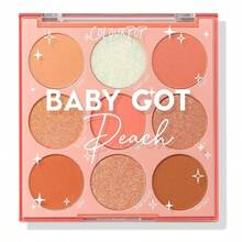 ColourPop Baby Got Peach Eyeshadow Palette - Orange &Amp; Coral Shadows With Metallic, Matte And Glitter Finishes - High-Pigment Eye Makeup With A Long-Wearing Formula (0.3 Oz) - ColorB - 查看 1