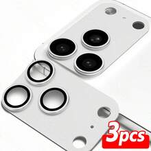 ZYONS 3片裝相機鏡頭保護膜，適用於 iPhone 17 Pro Max，頂級 9H 鋁合金金屬鏡頭保護膜，強黏著力，相容手機殼設計，完美貼合，防刮、防指紋、防塵，全覆蓋保護膜，防止刮傷與衝擊，高透明度鏡頭蓋，維持原圖畫質，適合萬聖節送給家人、朋友及手機攝影愛好者的禮物，可選 3 色：宇宙橘/銀色/藍色 - 3件 - 查看 14