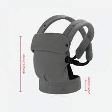 Baby Carrier, Infant Cotton Front & Back Dual-Use Multifunctional Child Carrier Backpack - Multicolor - View 4