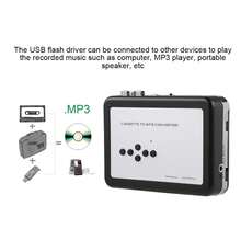 Portable Cassette Tape to MP3 Converter USB Flash Drive Capture Audio Music Player - Blanco - Ver 3