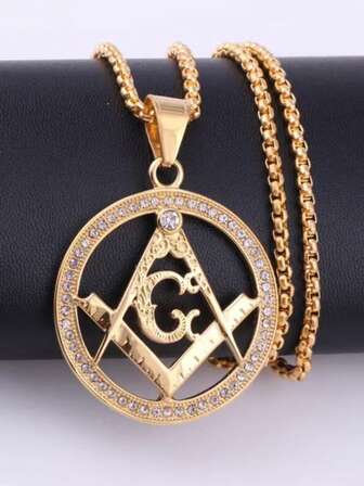 1件简约优雅奢华字母项链，男女皆宜