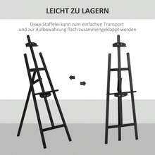 HOMCOM Staffelei Pine Wood Folding 90° Adjustable Sit-Stand Easel For On-Site Art Painting - 1 - View 8