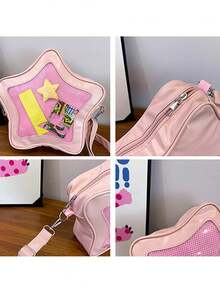 Japanese Style Minimalist Cute Aesthetic Shoulder Bag For Students Kawaii Crossbody Purse Street Fashion - Multicolor - View 8