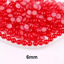 Fancy Multi Colors, 2MM-10MM, 7 Sizes , Flatback Half Round ABS Pearls , Glue On Jewelry Beads Stones Diamond 3D Pattern Design Accessories Glitter Manicure Decal Decorations For Clothes,Bag,Shoes,Cups,Phone Covers,Handicrafts,Diy Trim.