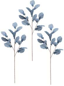 1 件人造植物，1 米高人造植物叶子，适用于家居装饰、情人节、礼物 - 藍色 - 查看 7