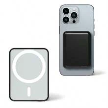 GAWFOLK Pin dự phòng sạc không dây từ tính 5000mAh, tương thích với dòng 16/15/14/13 - Sạc nhanh 22.5W, cổng Type-C, sạc di động | Sạc không dây | Trạm sạc thiết yếu cho du lịch, sạc mọi lúc mọi nơi, tương thích với điện thoại Android, nguồn điện dự phòng khẩn cấp mini ngoài trời, sạc điện thoại di động, thích hợp cho du lịch/cắm trại ngoài trời mùa đông và nguồn điện dự phòng khẩn cấp, quà tặng sinh nhật cho gia đình và bạn bè, quà tặng cắm trại ngoài trời. - Màu đen cổ điển được nâng cấp với sạc nhanh 5000mAh - Xem 7
