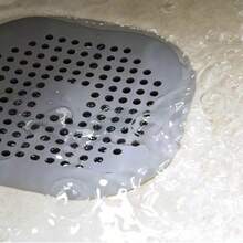 PC Drain Hair Collector With Suction Cup, Durable Silicone Square Shower Drain Cover, Anti-Clog Sink Strainer Floor Cover, Hair Drain Filter For Shower, Suitable For Bathroom, Tub And Kitchen, Bathroom Tools, Four Seasons Bathroom Decor