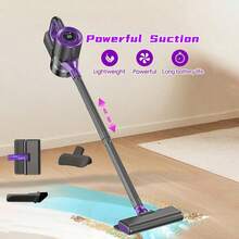 Zestaw odkurzacza bezprzewodowego o dużej mocy 8000 PA, silnik o dużej prędkości 40 000 obr./min z wytrzymałym akumulatorem, odpowiedni do ogrodu, salonu, kuchni, sofy i samochodu | Profesjonalne narzędzie do czyszczenia szczelin o dużej mocy ssania, do usuwania sierści zwierząt