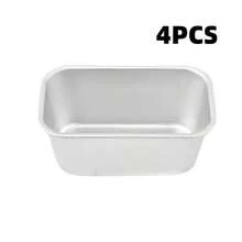 1/2/4pcs Aluminum Cake Baking Mold, Mini Bread Baking Mold, Small Cheesecake Box, Baking Tools, Rectangular Toast Box, High Temperature Resistant And Easy To Clean, Suitable For Making Cheesecake, Brownie And Bread, Perfect For Cheesecake, Brownie, Family Meal And Holiday Baking Tools, Family Dinner And Holiday Baking, Snack Baking Tools - Multicolor - View 20