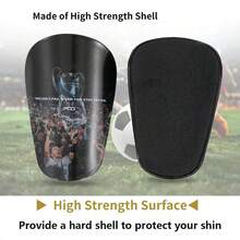 1双足球护腿板，轻便护腿，男女通用，适合足球比赛