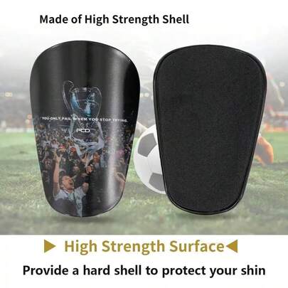 1 par benskydd för fotboll, lätta benskydd för fotbollsmatcher, passar män och kvinnor
