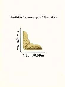 50个金色金属书角保护套——优雅保护书籍、相册和诗集。完美保护和装饰书籍，是返校学生和爱书人士的理想之选。也是打造整洁工作空间、返校学习的必备办公用品。 - 均碼 - 查看 2