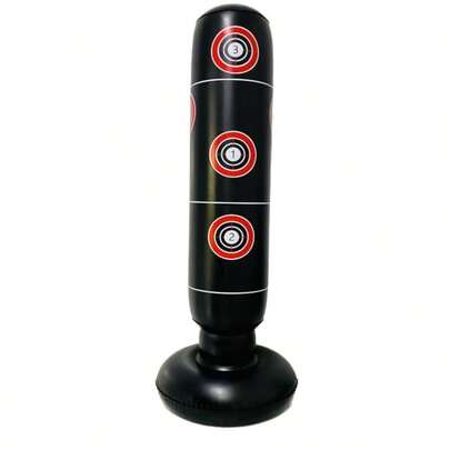 48英寸稳定充气拳击沙袋，礼品及拳击套装，适用于练习空手道、跆拳道