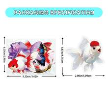 56pcs/Set Animal Stickers, Goldfish Pattern Sticker Pack, PET Material Waterproof Creative Decals For Festivals Cheering And Party, Decorative DIY Gifts, Artistic Stickers For Diary, Laptop, Notebook, Water Bottle, Phone Case, Aesthetics Stickers For Teens Adults, School Supplies, Back To School - Multicolor - View 3