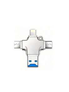 512GB/256GB/1TB High Speed USB 3.0 Flash Drive Photo Stick, 4-In-1 Micro SD Card Reader For IOS/Android/Type-C, Thumb Memory Stick Pendrive Compatible With IPhone 16/15/14/13/12/11 Pro/Pro Max/Plus, IPad Mini6/Air4/Psuawei - White - View 8