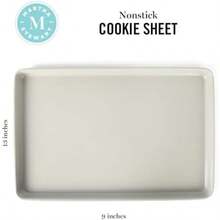 Gallen - Hoja de galletas antiadherente de acero carbono, 13 x 9 pulgadas, color gris frío(13" Cookie Sheet Gris frío (hoja de galletas de 13 pulgadas)) - Multicolor - Ver 2
