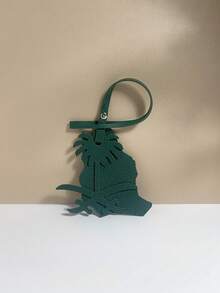 1PC Solid PU Double-Layer Leather Fashion, Simple And, Cute And Interesting Plants, Trees, Date Trees, Coconut Trees, Palm Trees, Map Shapes, Patterns, Backpacks, Shoulder Bags, Slanted Shoulder Bags, Tote Bags, Armpit Bags, Handbag Pendants, Other Storage Bag Pendants, Car Keychains, Car Pendants, Pants Waist Pendants, Luggage Box Pendants, Suitable For Couples, Students, Men, School Students, Men, Women, Work Commuting, Daily Dates, Holidays, Travel And Business Trips, Suitable For Boys, Girls, Girlfriends, Mothers, Girlfriends, Girlfriends, Girlfriends, Girlfriends, Birthdays, Etc - Dark Green - View 12