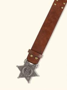 1pc Fashionable Punk-Style Wide Belt With Rivets For Women's Jeans Universal Belt - Belt - View 8