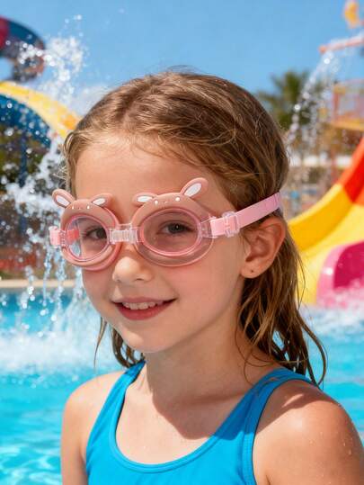 1pc Youth Swimming Goggles, Soft Silicone Frame Anti-Leak, Anti-Fog Clear Lens, Swimming Goggles