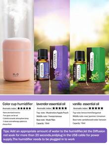 一个300毫升车载空气清新剂,室内香氛加湿器,USB供电,两种工作模式,7色LED灯,缺水智能关机,静音喷雾,方便的精油扩散器,非常适合房间装饰、办公室、客厅、汽车使用,也是送给女性的精美礼物。 - 彩色 - 查看 20